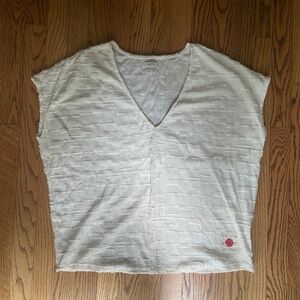 Billy Reid White Textured Top